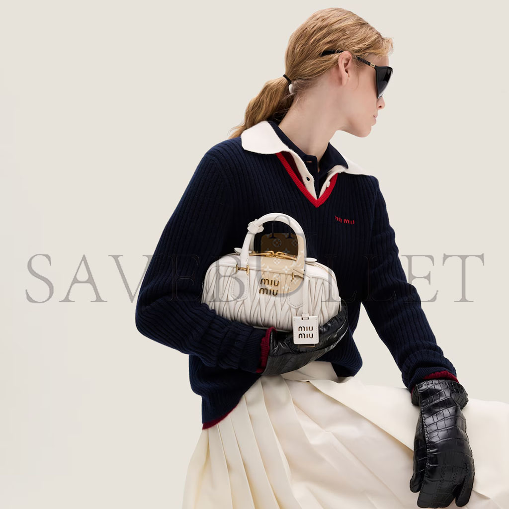 MIU MIU ARCADIE MATELASSÉ NAPPA LEATHER BAG 5BB142 (22*10.5*7.5cm)